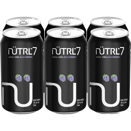 6C NUTRL 7 VODKA SODA BLACKBERRY NM 6X355ML