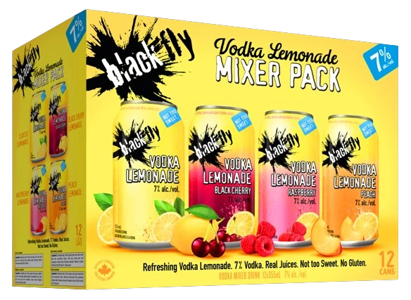12C BLACK FLY LEMONADE MIXER 12X355ML