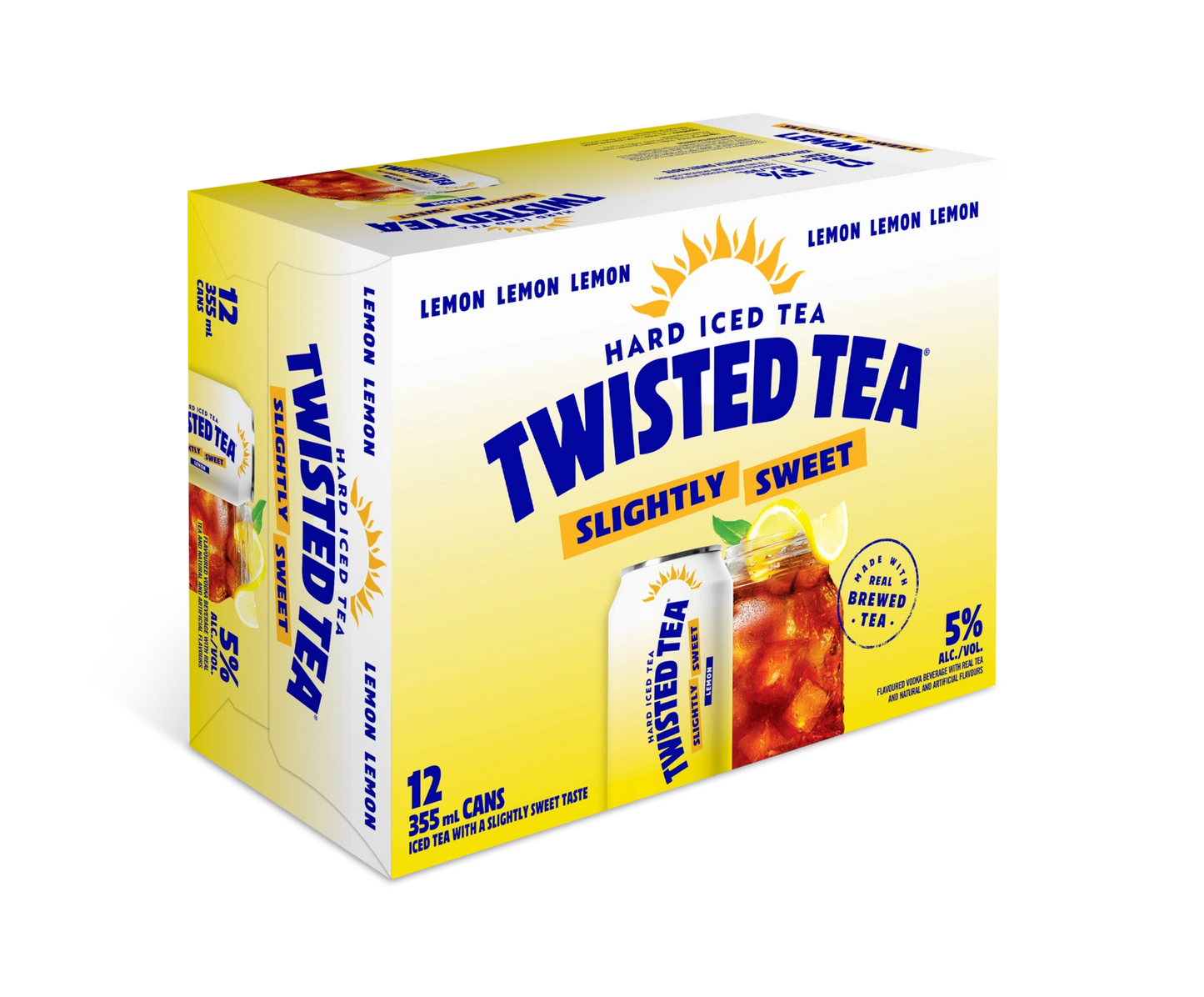 12C TWISTED TEA SLIGHTLY SWEET 12X355ML