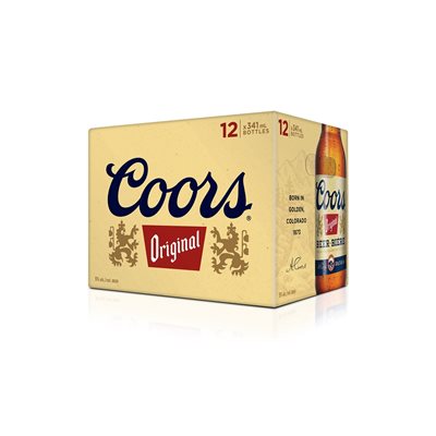 COORS ORIGINAL 12 X Bottle 341 ML