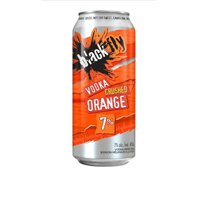 1C BLACK FLY VODKA CRUSHED ORANGE 1X473ML - 1C BLACK FLY VODKA CRUSHED ORANGE 1X473ML
