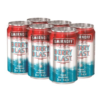 6C SMIRNOFF ICE BERRY BLAST 6x355ML