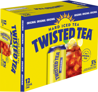 12C TWISTED TEA ORIGINAL HARD ICED TEA 12X355ML - 12C TWISTED TEA ORIGINAL HARD ICED TEA 12X355ML