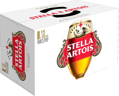 15C STELLA ARTOIS 15X355ML - 15C STELLA ARTOIS 15X355ML