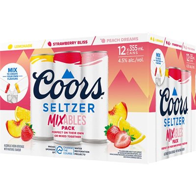 12C COORS SELTZER MIXABLES SP