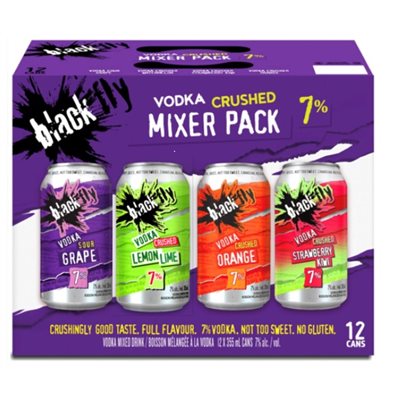Black Fly Vodka Crushed Mixer Pack Purple 2026 12 C