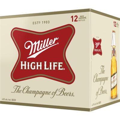 12B MILLER HIGH LIFE 12X355ML