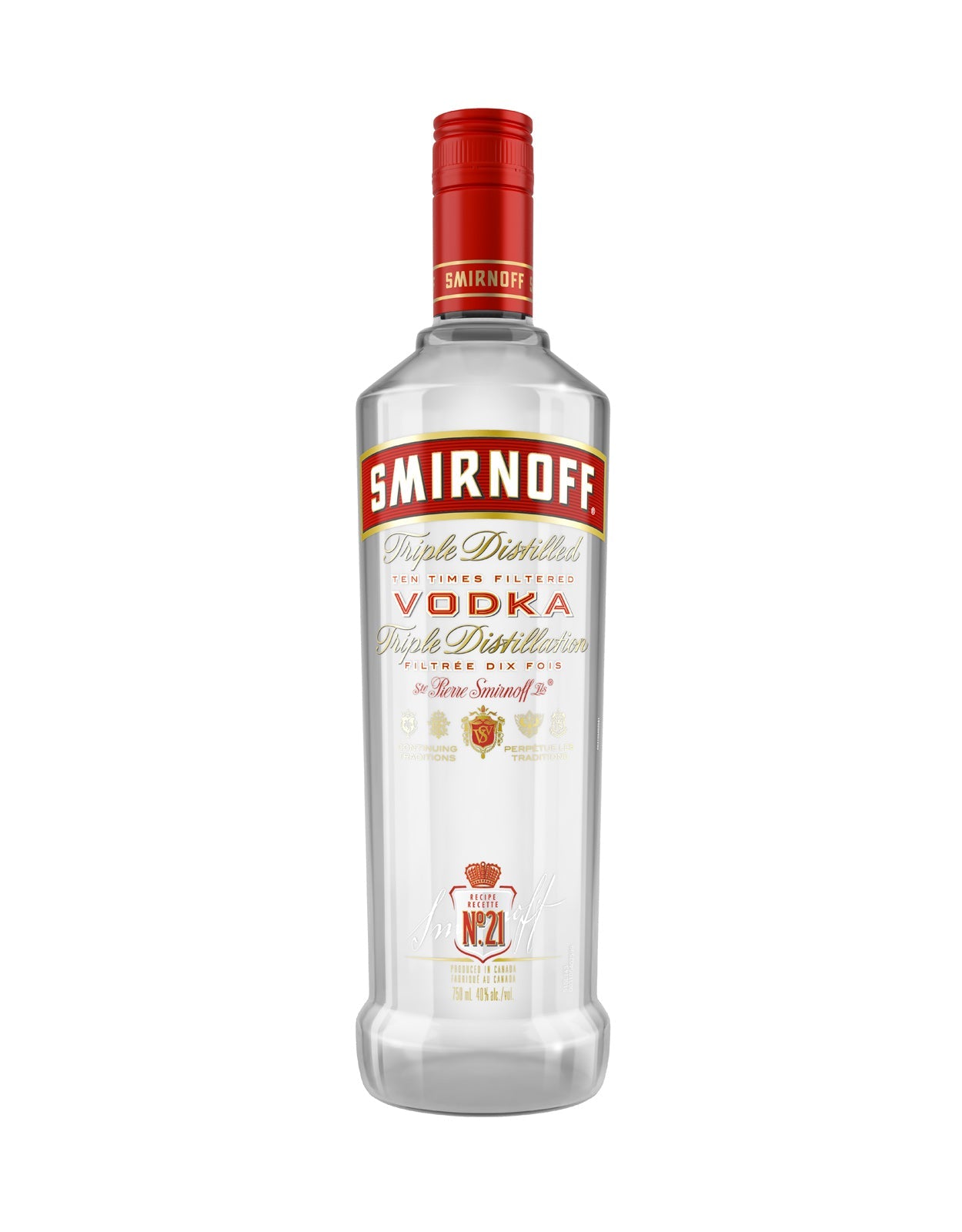 Smirnoff Vodka - 750 ml (Glass Bottle)