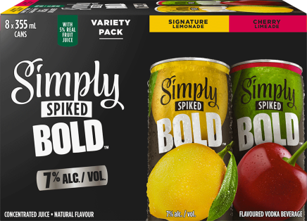 8C SIMPLY SPIKED BOLD VARIETY PACK NM 8x355ml
