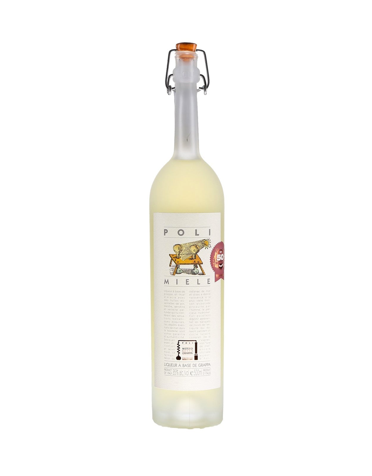 Poli 'Miele' Grappa Based Liqueur - 500 ml