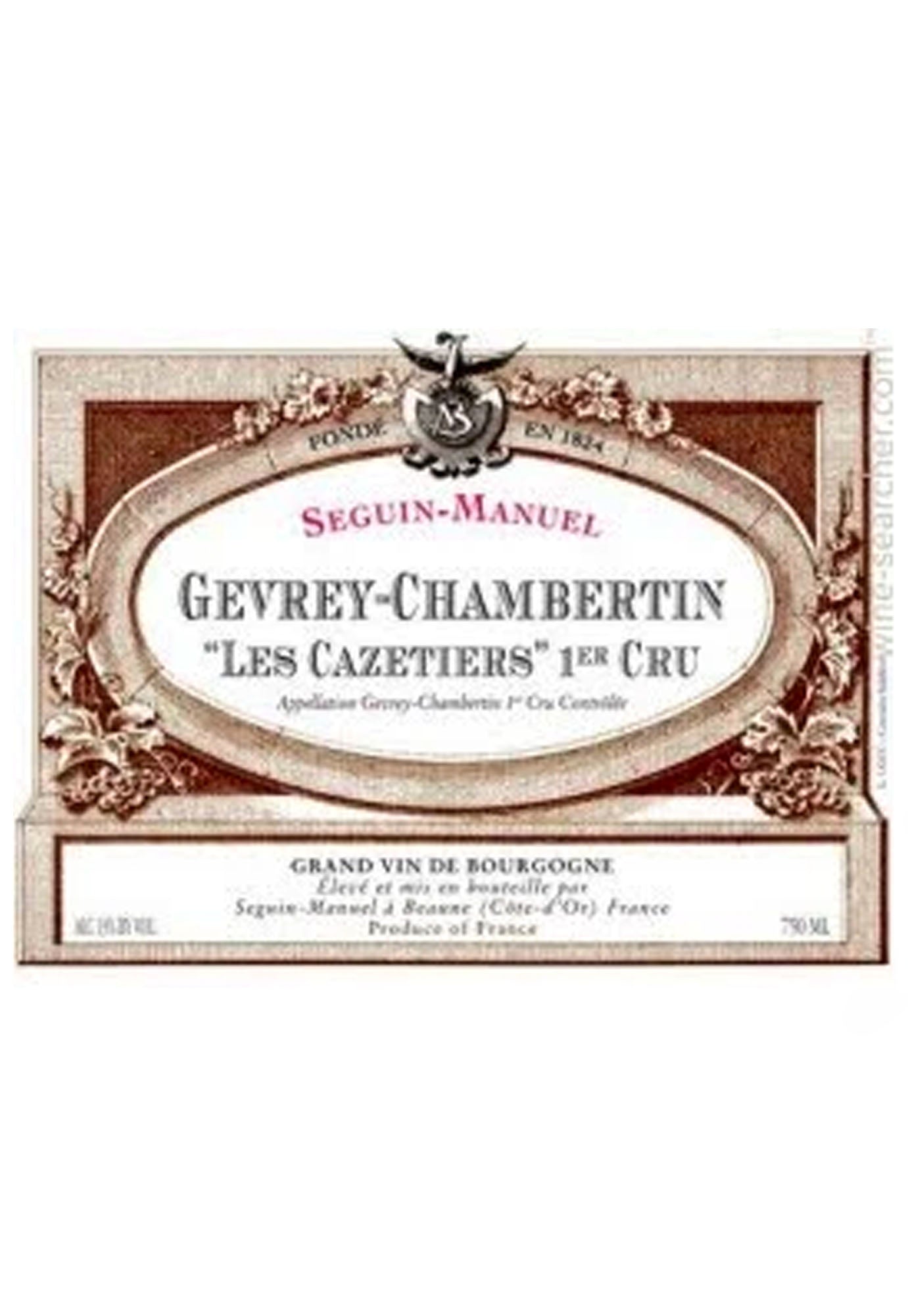 Domaine Seguin Manuel Gevrey Chambertin 'Les Cazetiers' Premier Cru 2019
