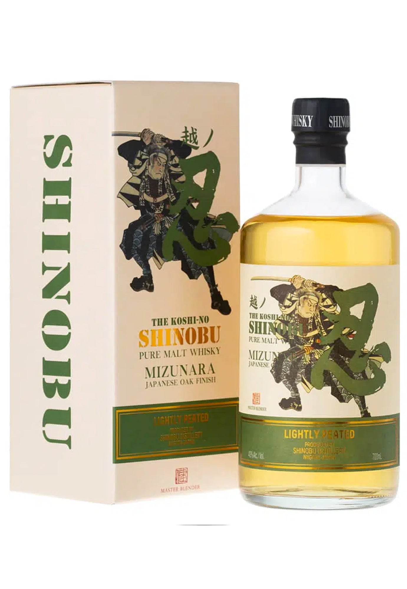 Shinobu Mizunara Lightly Peated Pure Malt Whisky