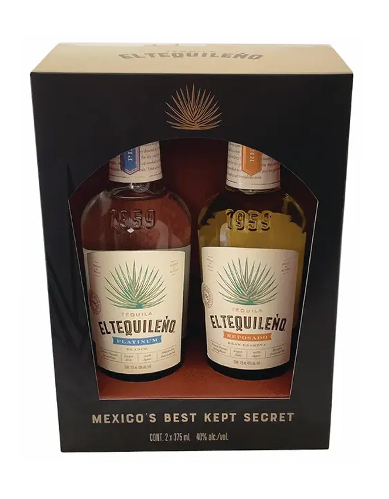 El Tequileno 375 ml - 2 Pack Gift Set