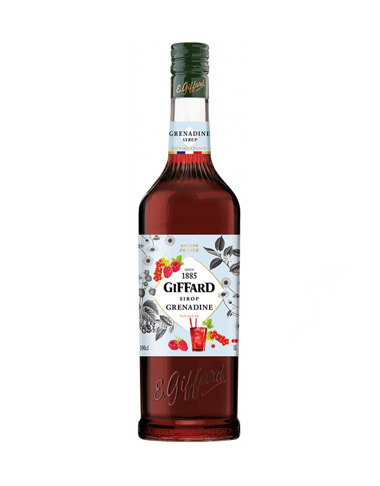 Giffard Grenadine Syrup (Non Alcoholic) - 1 Litre Bottle