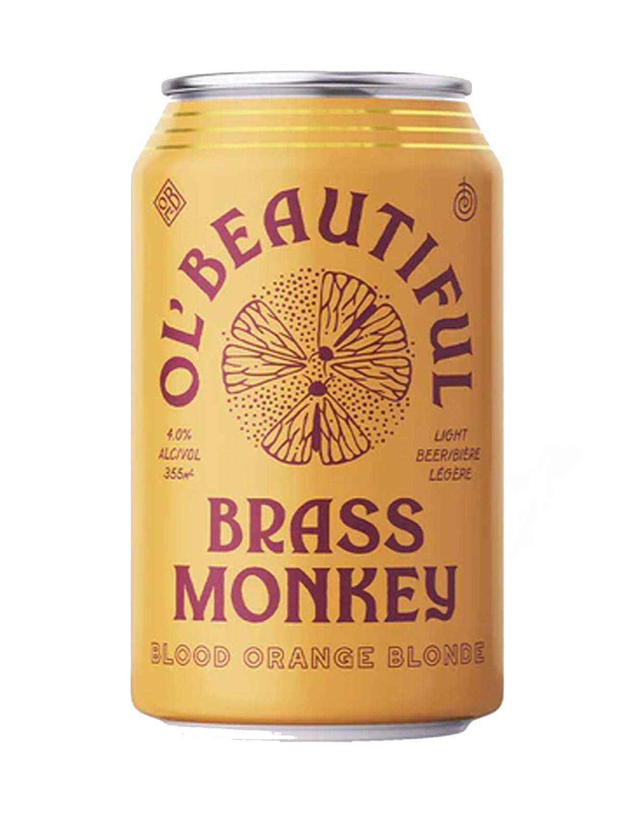 Ol' Beautiful Brass Monkey Blood Orange Blonde 355 ml - 24 Cans