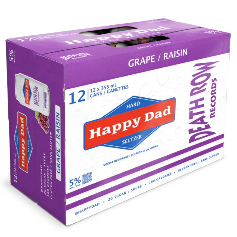 12C HAPPY DAD HARD SELTZER GRAPE 12X355ML