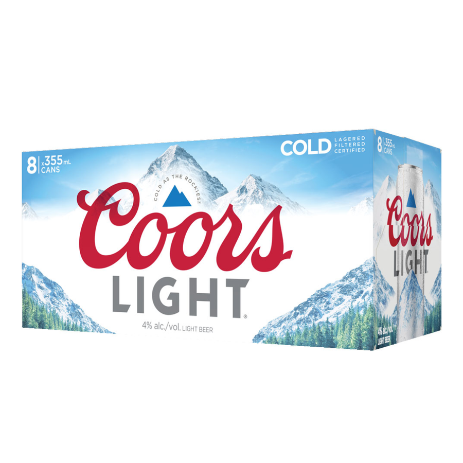 COORS LIGHT 8 X Can 355ML