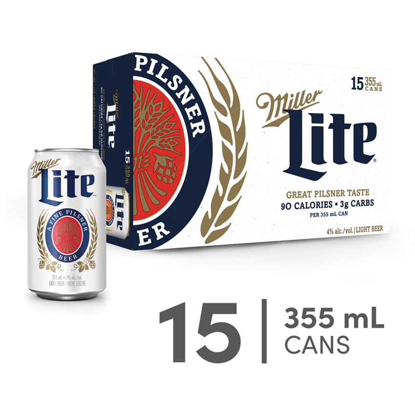 15C MILLER LITE 15X355ML