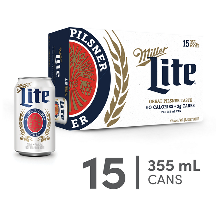 15C MILLER LITE 15X355ML