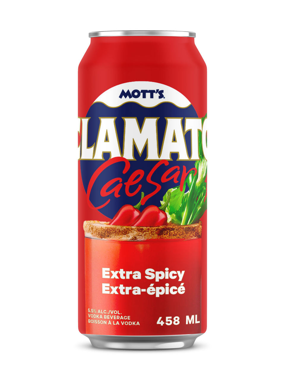 1C MOTT'S EXTRA SPICY CLAMATO CAESAR 1X473ML