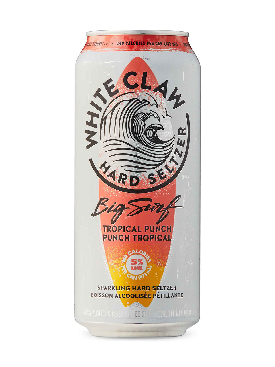 1C WHITE CLAW BIG SURF TROPICAL PUNCH 473ML - 1C WHITE CLAW BIG SURF TROPICAL PUNCH 473ML