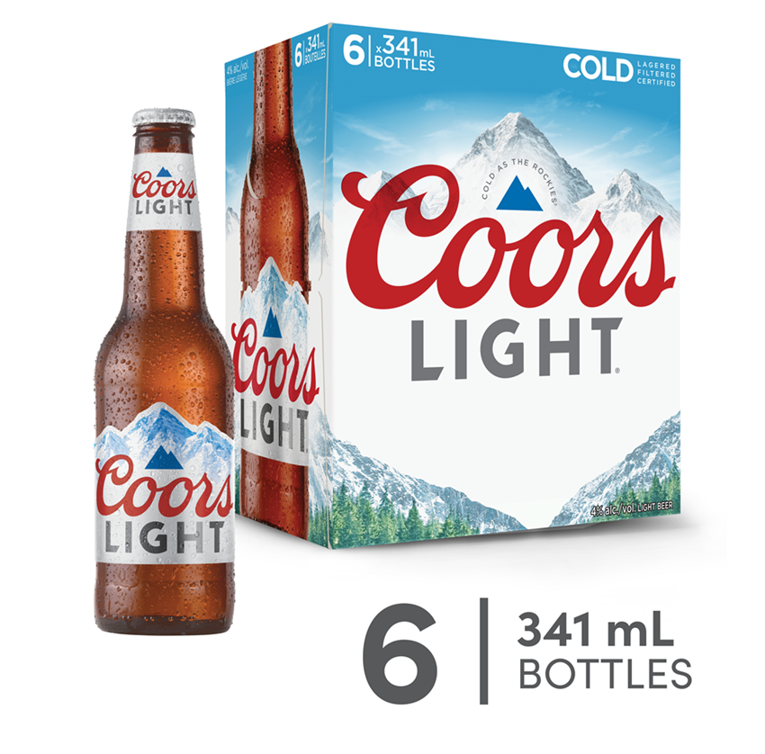 6B COORS LIGHT 6X341ML