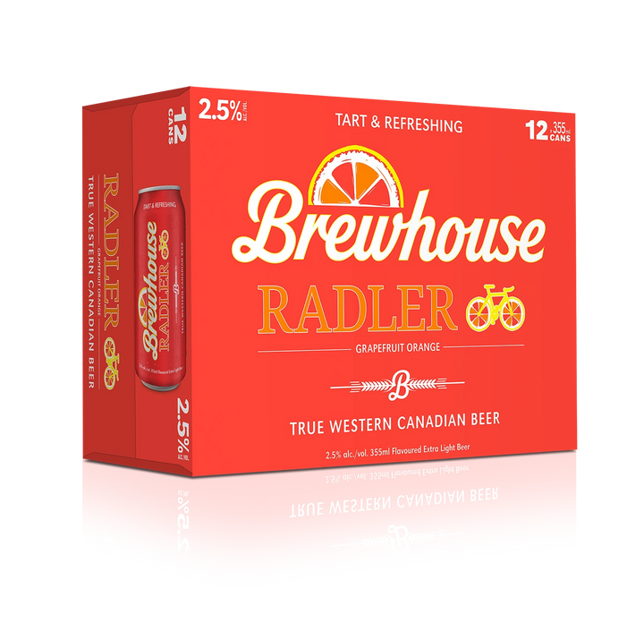 BREWHOUSE RADLER 355ML 12PK CAN