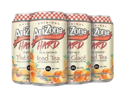 6C ARIZONA HARD PEACH ICED TEA 6X355ML