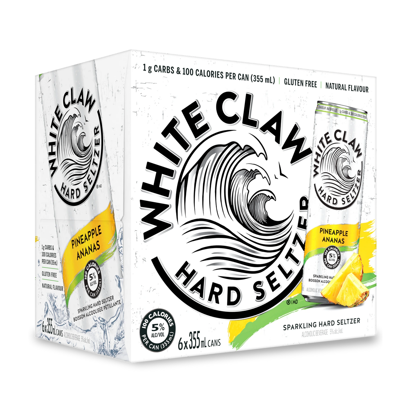 6C WHITE CLAW  PINEAPPLE 6x355ml