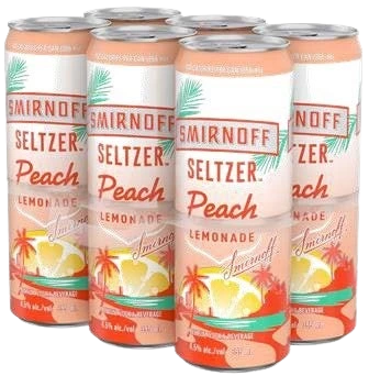 6C SMIRNOFF SELTZER PEACH LEMONADE 6X355ML