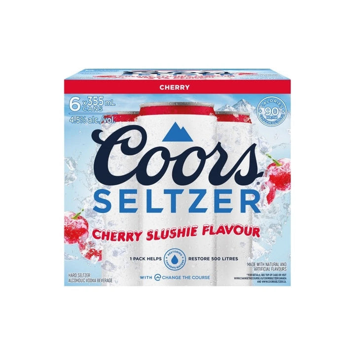 6C COORS SELTZER CHERRY SLUSHIE 6X355ML