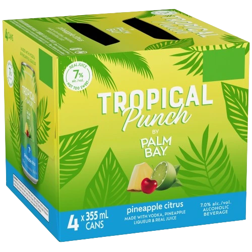 4C PALM BAY PINEAPPLE CITRUS TROPICAL PUNCH 4X355ML