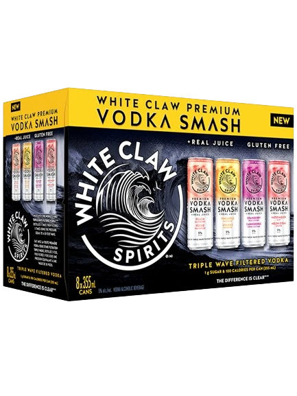 8C WHITE CLAW PREMIUM VODKA SMASH MIX 8X355ML