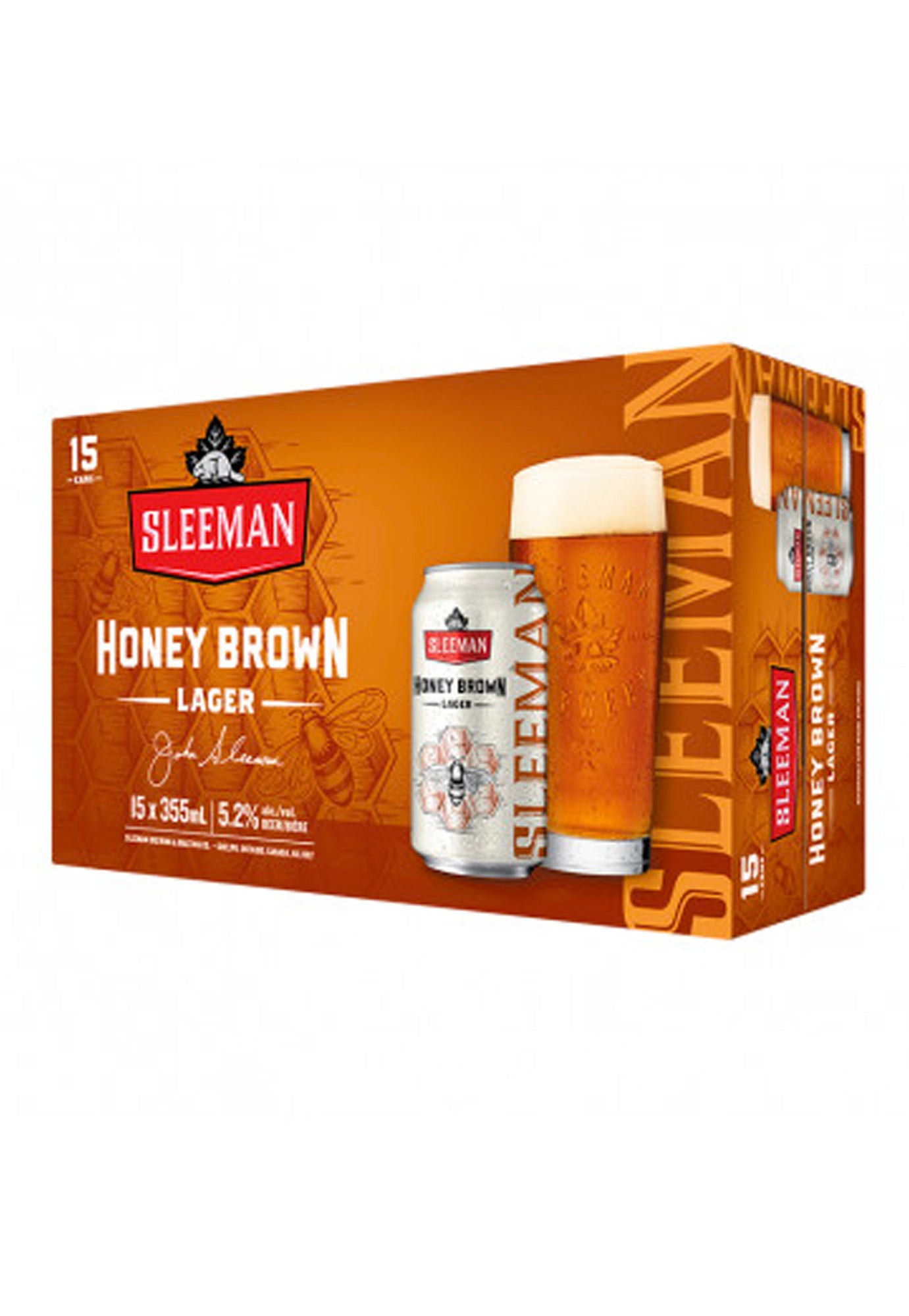 Sleeman Honey Brown 355 ml - 15 Cans