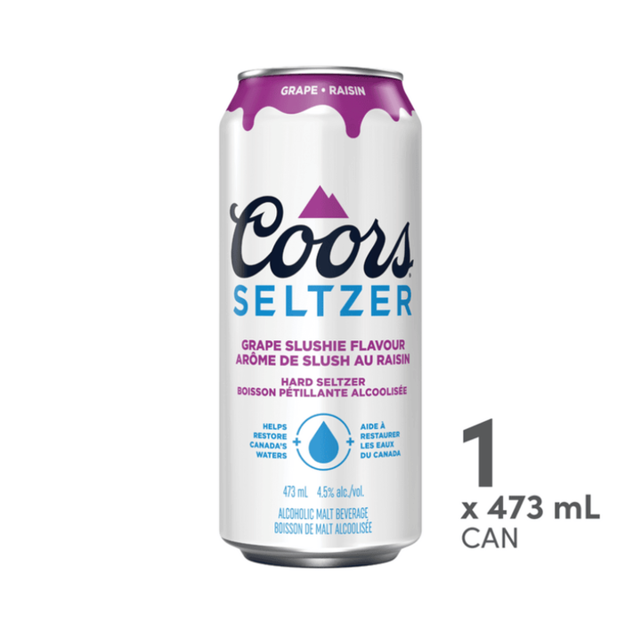 1C COORS SELTZER SLUSHIE GRAPE SP 1X473ML