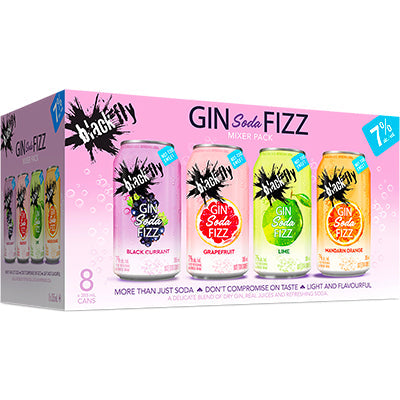 8C BLACK FLY GIN SODA FIZZ MIXER