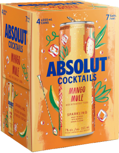 4C ABSOLUT MANGO MULE 4X355ML