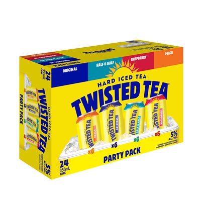 24C TWISTED TEA VARIETY PACK 24X355ML