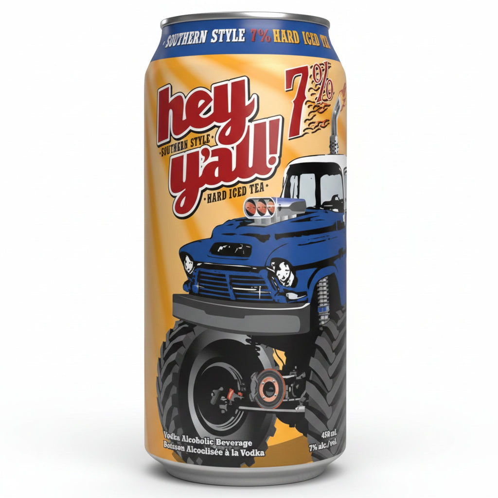 1C HEY Y'ALL 7% ICED TEA TALL CAN 1X458ML
