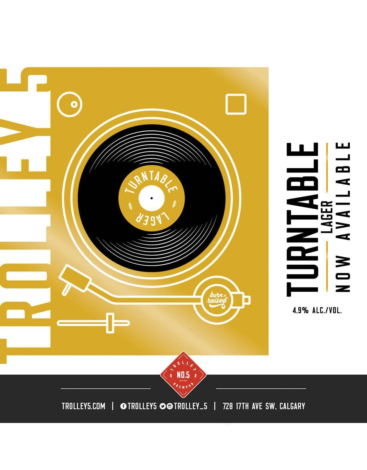 Trolley 5 Turntable Lager - 20 Litre Keg
