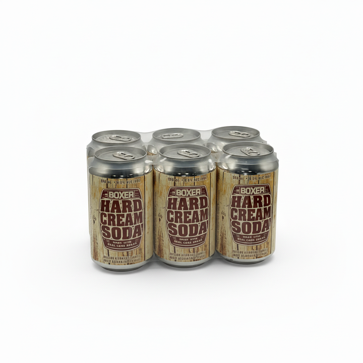6B BOXER HARD CREAM SODA 6X330ML