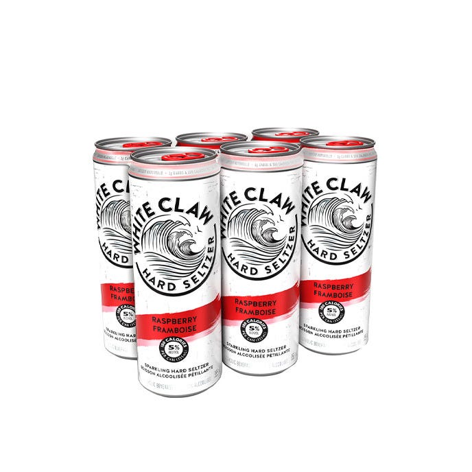 6C WHITE CLAW RASPBERRY 6x355ml