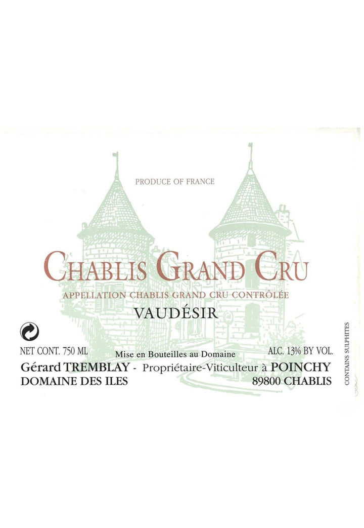 Tremblay Chablis Vaudesir Grand Cru 2023