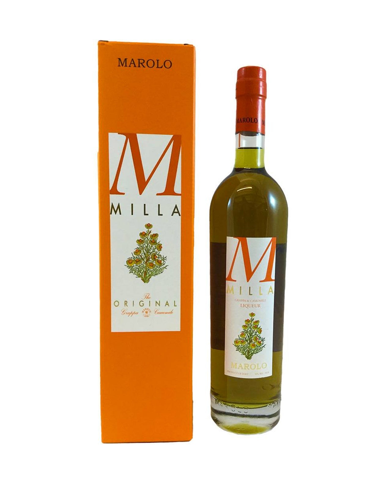 Marolo 'Milla' Grappa and Camomile Liqueur