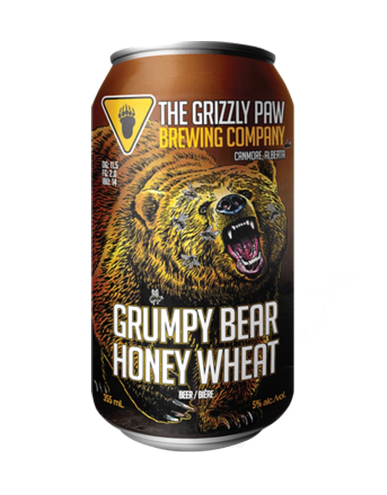 Grizzly Paw Grumpy Bear Honey Wheat 355 ml - 24 Cans
