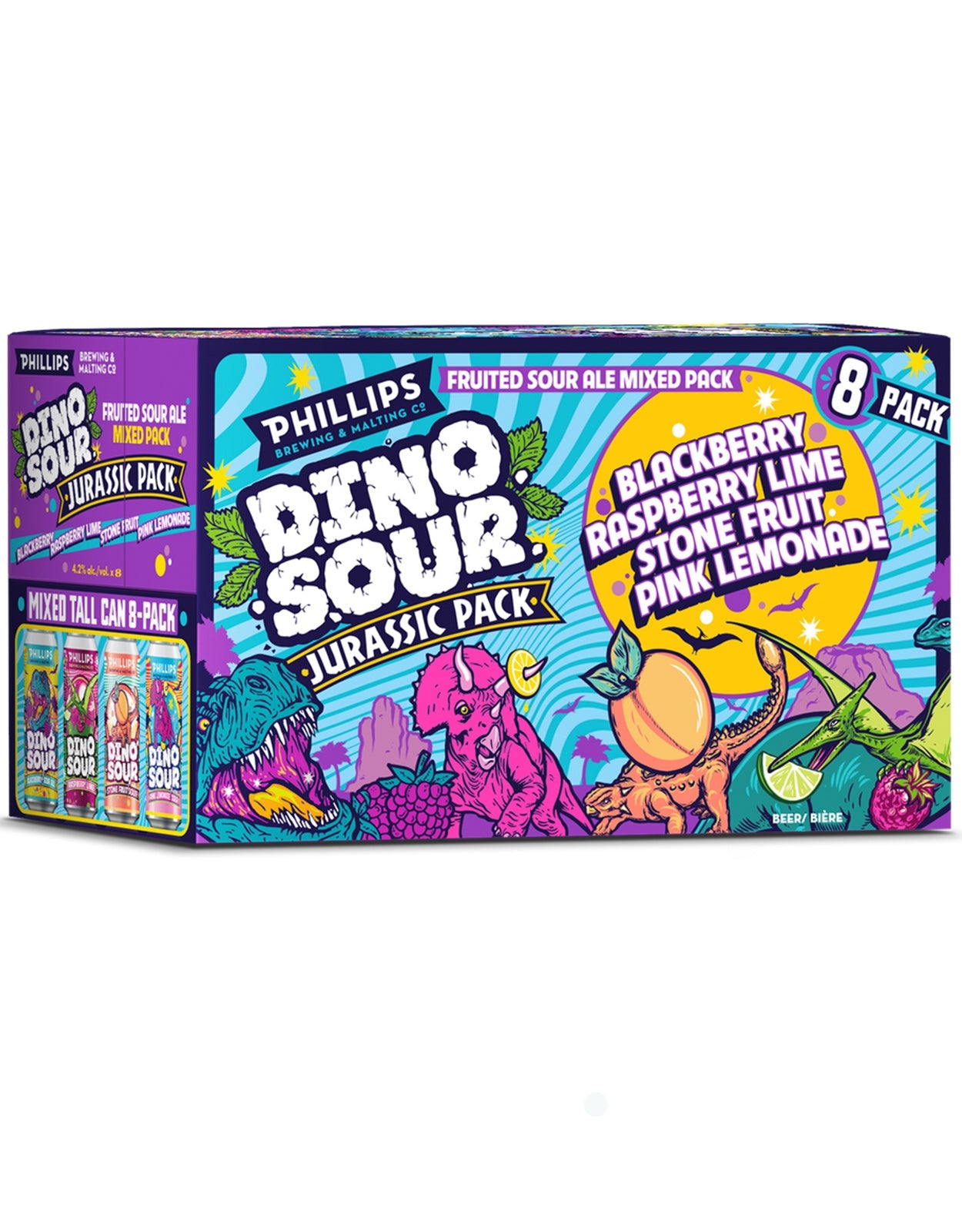 Phillips Dinosour Jurassic Mix Pack 473 ml - 8 Cans