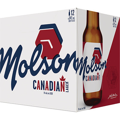 MOLSON CANADIAN 24 X Bottle 341ML