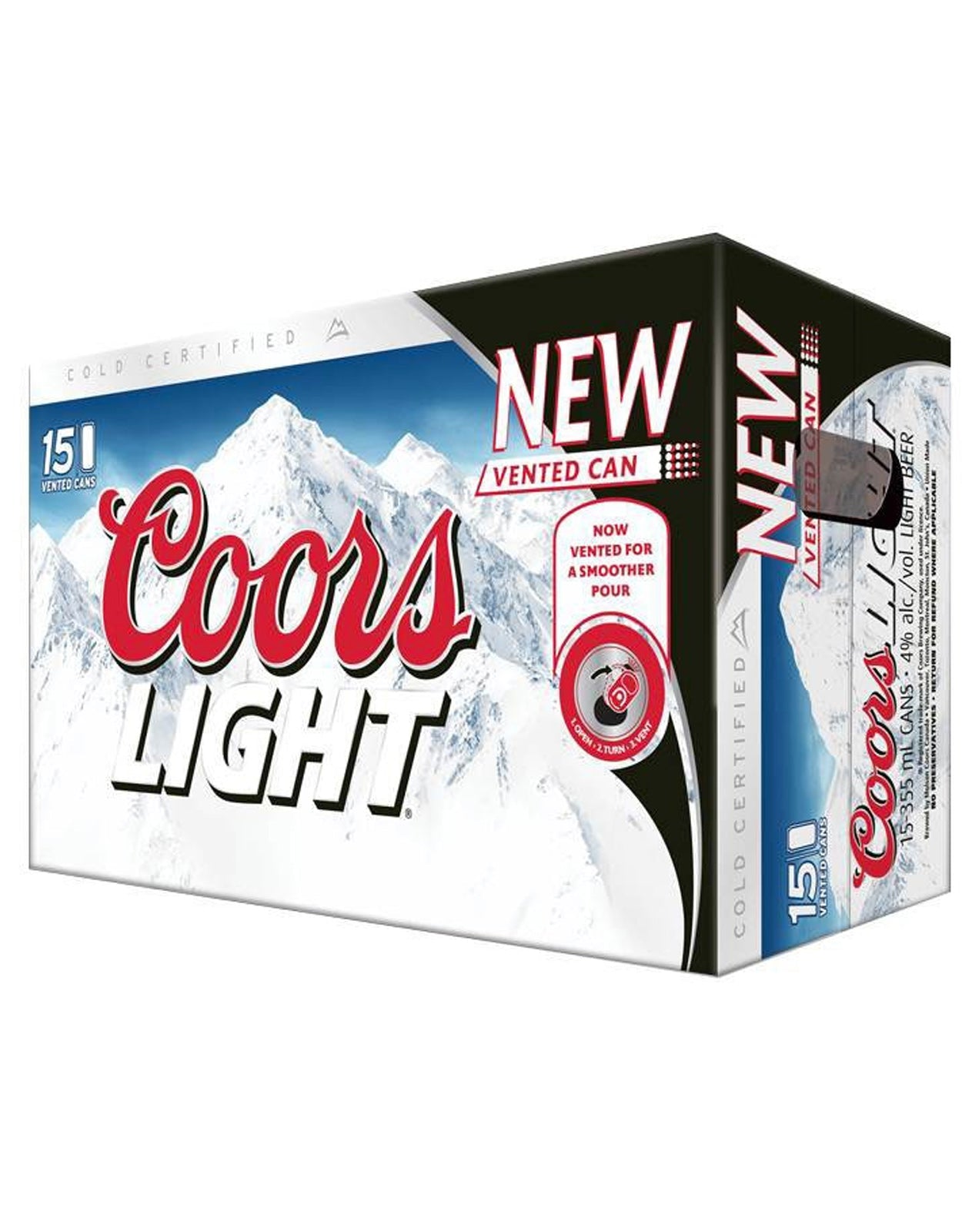 Coors Light 355 ml - 15 Cans