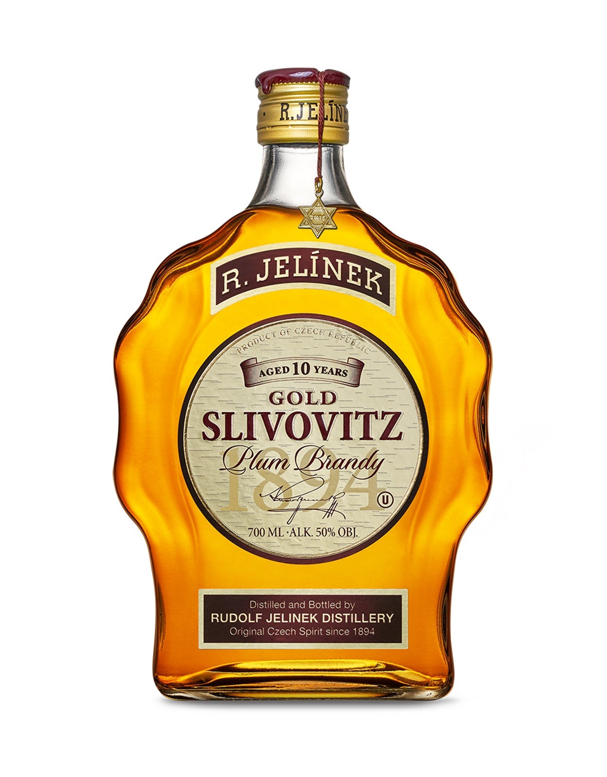 R. Jelinek Gold Aged 10 Years Kosher Slivovitz