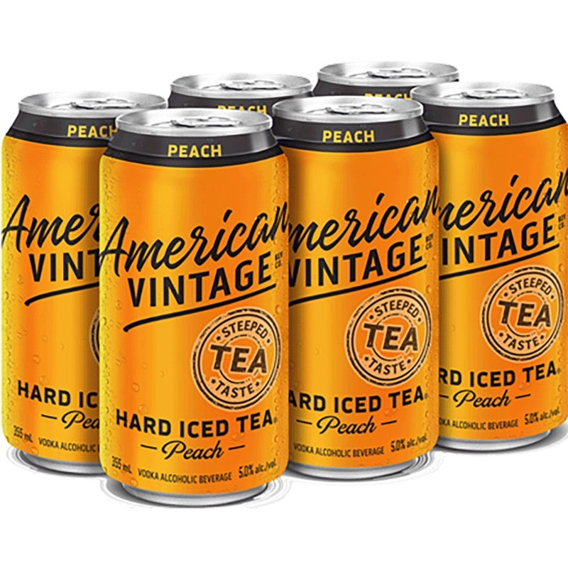 6C AMERICAN VINTAGE HARD PEACH ICED TEA 6X355ML
